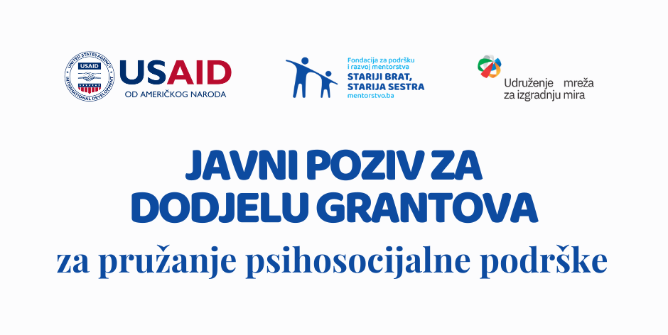 Header: Javni poziv za dodjelu grantova za pružanje psihosocijalne podrške